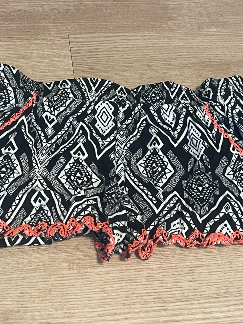 LA Hearts Black & White Aztec Geometric Size Small Shorts